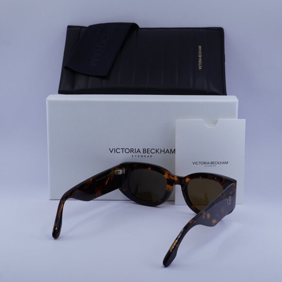 Victoria Beckham VB654S 234 Sunglasses Havana Oval Frame, Brown Lenses - Picture 11 of 11